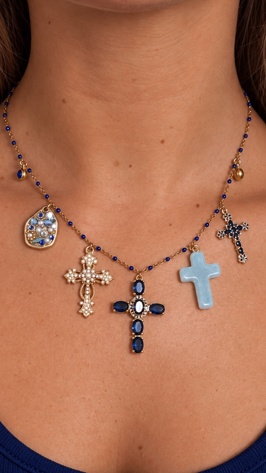 Collier Breloque 🌺✞