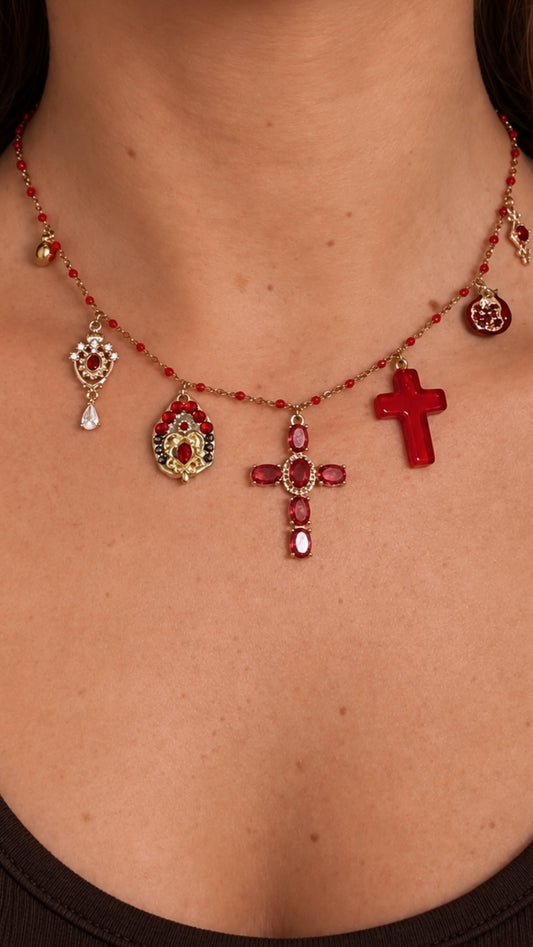 Collier Breloque 🌺✞