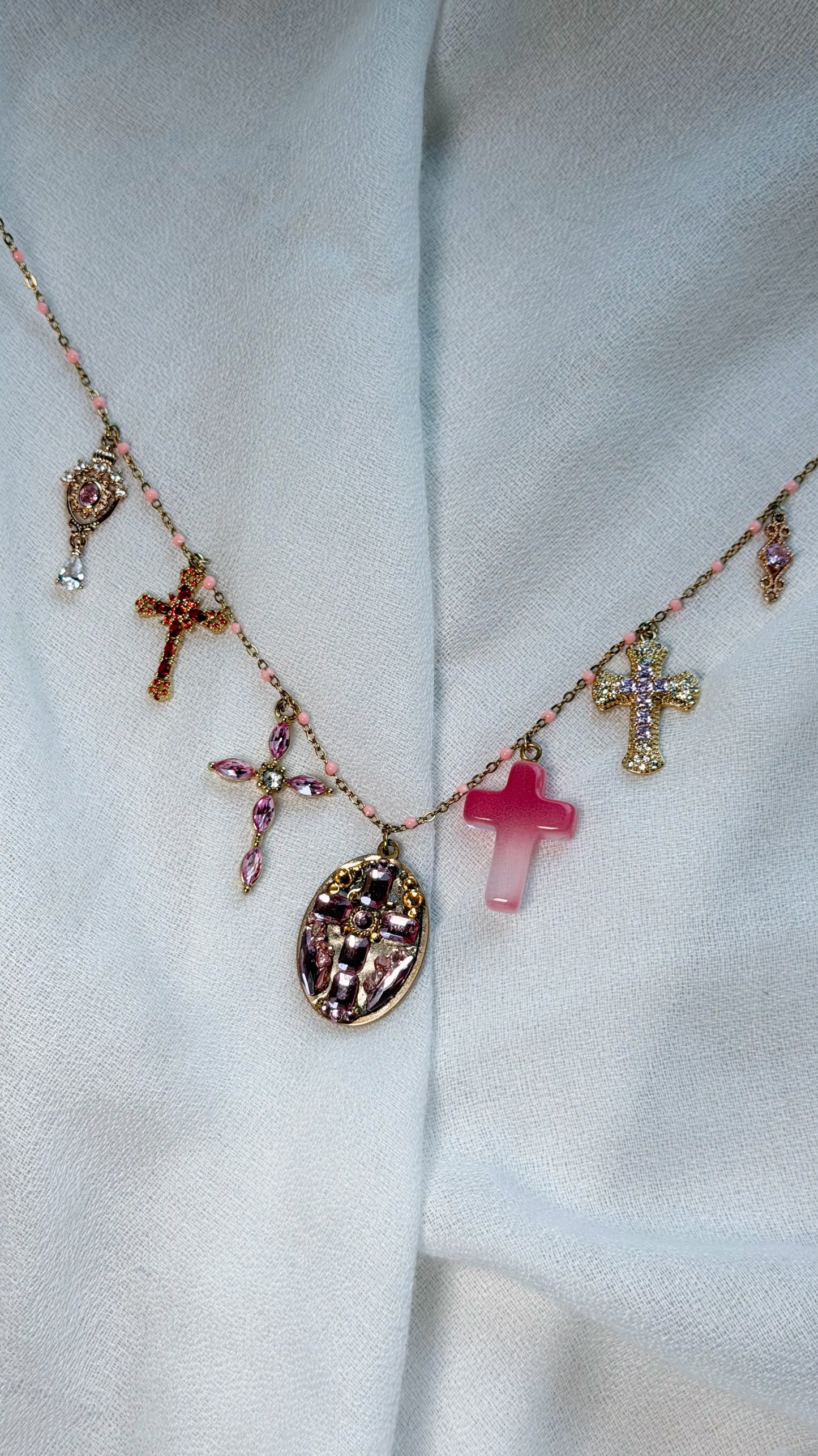Collier Breloque 🌺✞